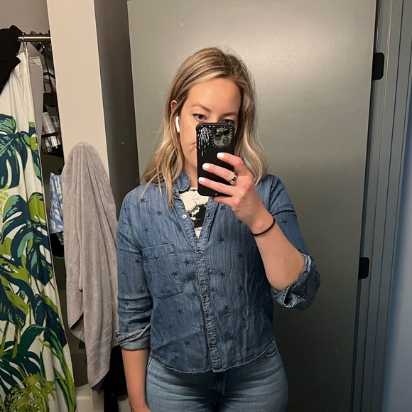 Rails star print chambray blouse - Picture 5 of 7
